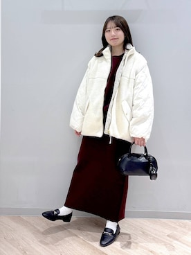 「GLOBAL WORK（グローバルワーク）のアイテム（ブルゾン）」を使った、ぽんちゃんさん（レディース・152cm）の秋コーディネート