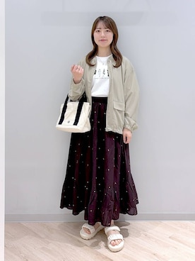 ぽんちゃんさん(レディース・152cm)の春コーディネート