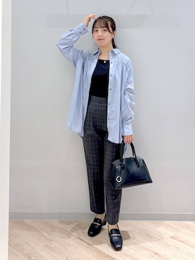「アイテム（タンクトップ）」を使った、ぽんちゃんさん（レディース・152cm・20代）の夏コーディネート