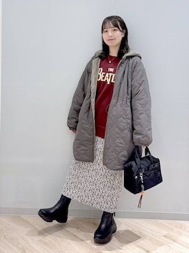 「アイテム（ブルゾン）」を使った、ぽんちゃんさん（レディース・152cm・20代）の秋コーディネート