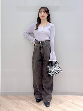 「GLOBAL WORK（グローバルワーク）のアイテム」を使った、ぽんちゃんさん（レディース・152cm）の秋コーディネート