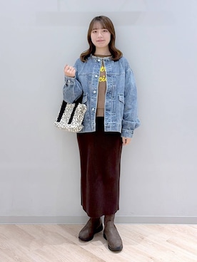 「GLOBAL WORK（グローバルワーク）のアイテム（トップス）」を使った、ぽんちゃんさん（レディース・152cm）の冬コーディネート