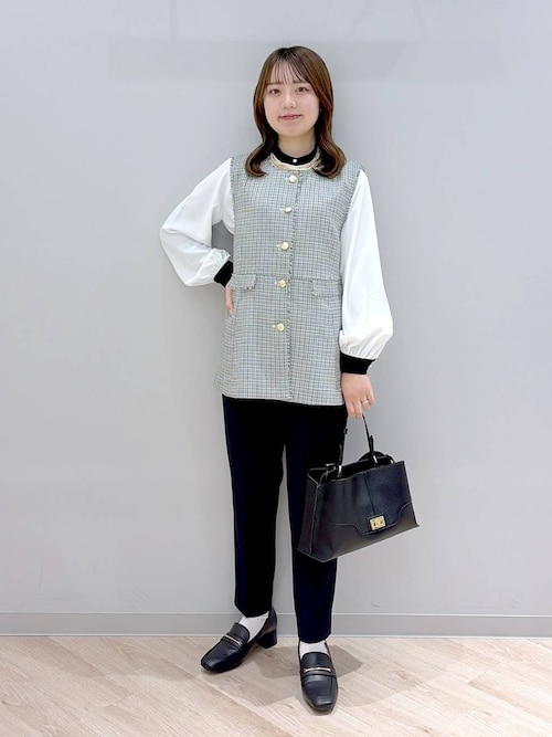 ツイードペプラムジレ/591837（その他アウター）｜GLOBAL WORK