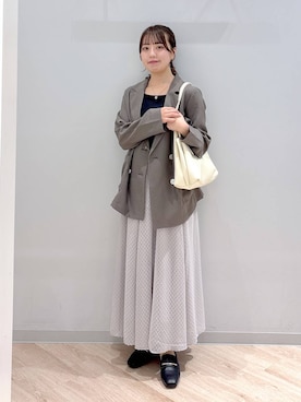 「アイテム（タンクトップ）」を使った、ぽんちゃんさん（レディース・152cm・20代）の夏コーディネート