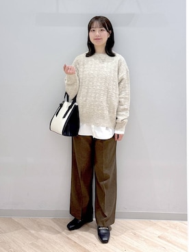 「GLOBAL WORK（グローバルワーク）のアイテム（パンツ）」を使った、ぽんちゃんさん（レディース・152cm）の秋コーディネート