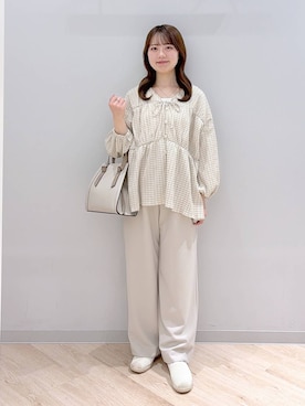 「GLOBAL WORK（グローバルワーク）のアイテム（シューズ）」を使った、ぽんちゃんさん（レディース・152cm）の春コーディネート