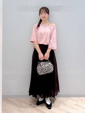 「アイテム（ネックレス）」を使った、ぽんちゃんさん（レディース・152cm・20代）の秋コーディネート
