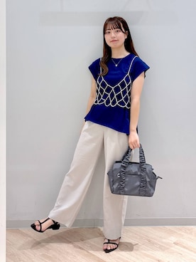 「アイテム（その他トップス）」を使った、ぽんちゃんさん（レディース・152cm・20代）の夏コーディネート