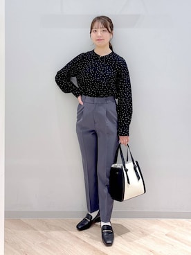 「アイテム（ローファー）」を使った、ぽんちゃんさん（レディース・152cm・20代）の秋コーディネート