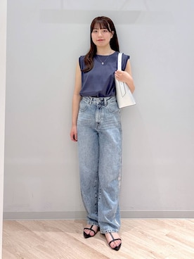 「GLOBAL WORK（グローバルワーク）のアイテム（パンツ）」を使った、ぽんちゃんさん（レディース・152cm）の夏コーディネート