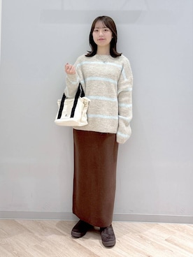 「GLOBAL WORK（グローバルワーク）のアイテム（スカート）」を使った、ぽんちゃんさん（レディース・152cm）の秋コーディネート