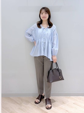 「GLOBAL WORK（グローバルワーク）のアイテム（シューズ）」を使った、ぽんちゃんさん（レディース・152cm）の春コーディネート