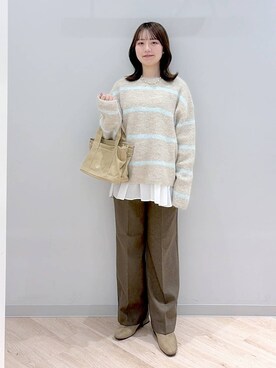 「GLOBAL WORK」｜ぽんちゃんさん（レディース・152cm）の冬コーディネート