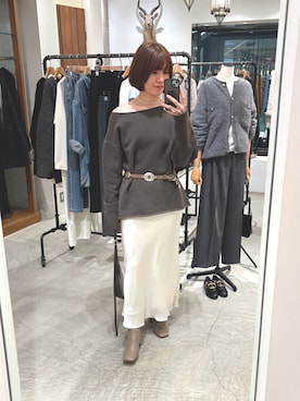 「アイテム（スウェット）」を使った、hosoyaさん（レディース・160cm・30代）の冬コーディネート