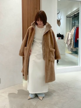 「アイテム（ネックレス）」を使った、hosoyaさん（レディース・160cm・30代）の冬コーディネート