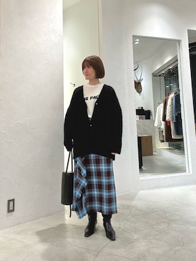 「アイテム（チョーカー）」を使った、hosoyaさん（レディース・160cm・30代）の冬コーディネート