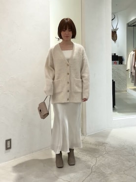 「アイテム（キャミソール）」を使った、hosoyaさん（レディース・160cm）の冬コーディネート