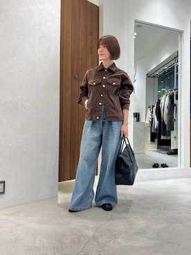 「アイテム（デニムジャケット）」を使った、hosoyaさん（レディース・160cm・30代）の夏コーディネート