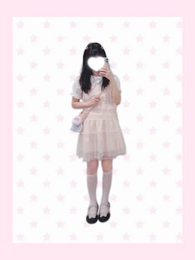 「merry jenny（メリージェニー）のアイテム（ワンピース/ドレス）」を使った、mikiiiさん（レディース・160cm）の春コーディネート