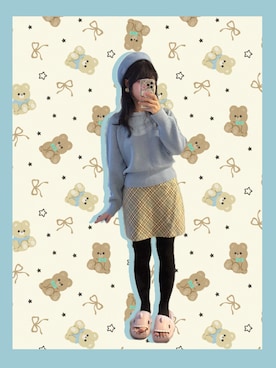 「mily bilet（ミウィビレット）のアイテム」を使った、mikiiiさん（レディース・160cm）の春コーディネート