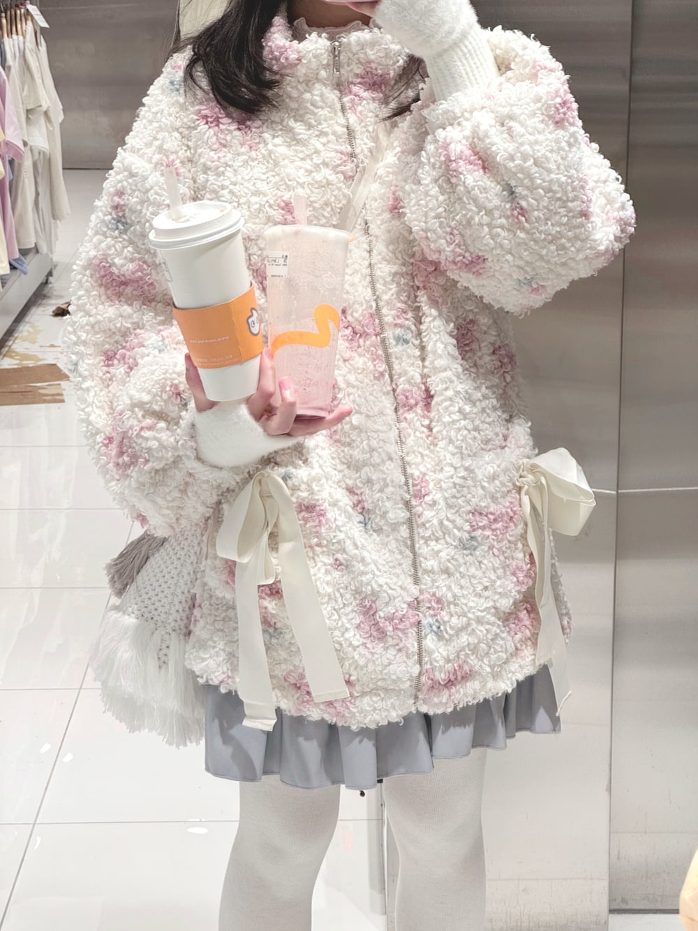 merryjennyホイップクリームミニワンピース アイスブルー merry jenny ティアードミニワンピース（アイスブルー） -ファッション