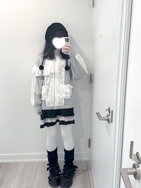 「アイテム（チュニック）」を使った、mikiiiさん（レディース・160cm）の冬コーディネート