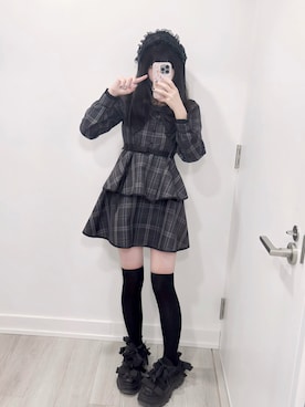 「evelyn（evelyn）のアイテム」を使った、mikiiiさん（レディース・160cm）の冬コーディネート