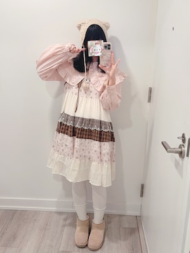 「merry jenny（メリージェニー）のアイテム」を使った、mikiiiさん（レディース・160cm）の冬コーディネート