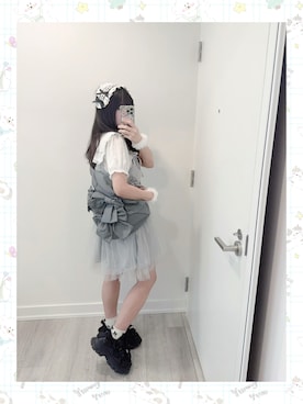 「merry jenny（メリージェニー）のribbonワンショルダーバッグ（ショルダーバッグ）」を使った、mikiiiさん（レディース・160cm）の夏コーディネート