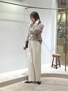 「アイテム（チョーカー）」を使った、Sasakiさん（レディース・166cm）の秋コーディネート