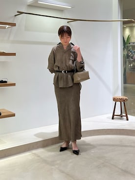 「Whim Gazette（ウィムガゼット）の【Hoaw.】コンチョベルト（ベルト）」を使った、Sasakiさん（レディース・166cm）の夏コーディネート