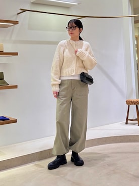 「THE PAUSE（ザ ポーズ）のアイテム」を使った、Sasakiさん（レディース・166cm）の秋コーディネート
