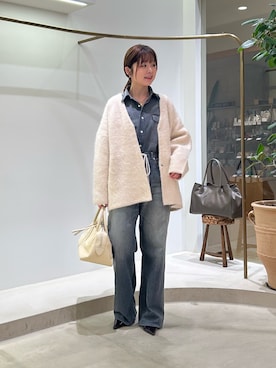 「アイテム（アクセサリー）」を使った、Sasakiさん（レディース・166cm）の秋コーディネート