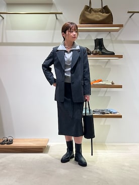 「アイテム（アクセサリー）」を使った、Sasakiさん（レディース・166cm）の秋コーディネート