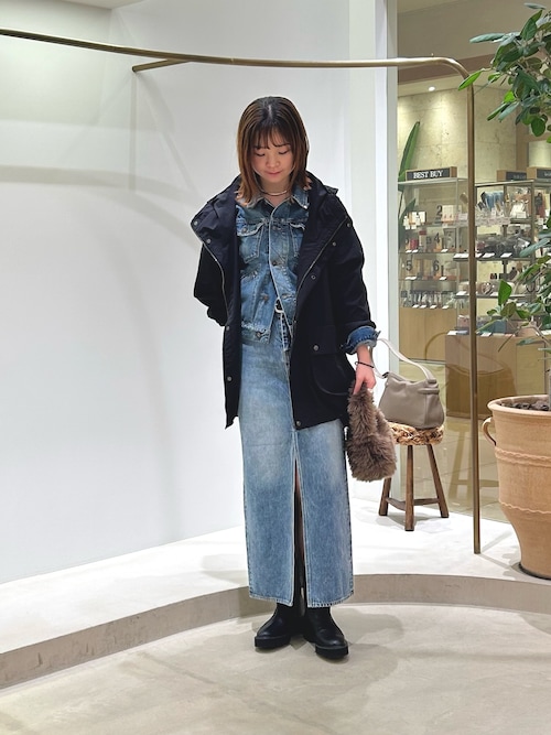 デニムスリットスカート（デニムスカート）｜Whim Gazette