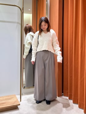 「アイテム（チョーカー）」を使った、Sasakiさん（レディース・166cm）の冬コーディネート