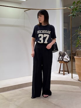 「Drawing Numbers（ドローイング ナンバーズ）のアイテム」を使った、Sasakiさん（レディース・166cm）の夏コーディネート