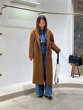 「アイテム（チョーカー）」を使った、Sasakiさん（レディース・166cm）の冬コーディネート