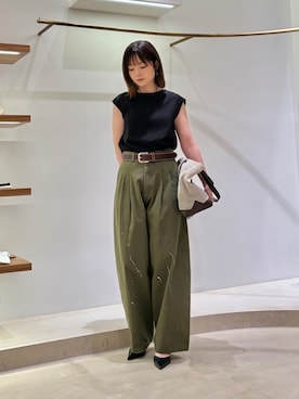 「marco masi（マルコマージ）のアイテム」を使った、Sasakiさん（レディース・166cm）の夏コーディネート