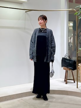 「アイテム（チョーカー）」を使った、Sasakiさん（レディース・166cm）の冬コーディネート