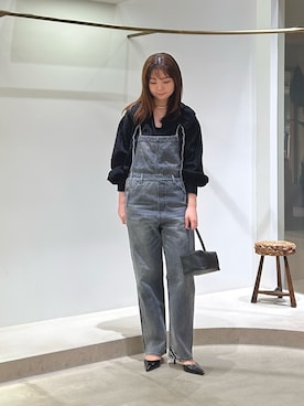 「アイテム（つなぎ/オールインワン）」を使った、佐々木ななさん（レディース・166cm）の夏コーディネート