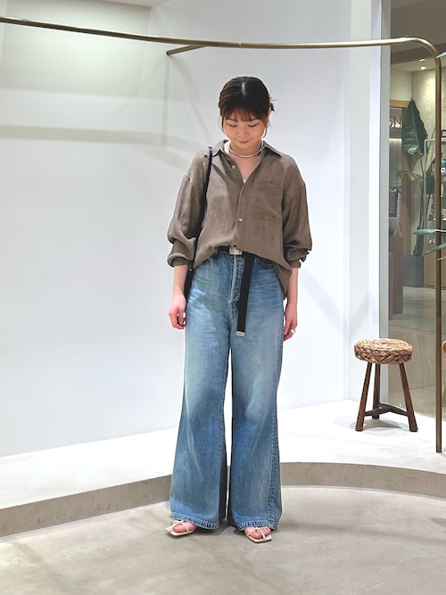 ワイドフレアデニムパンツ（デニムパンツ）｜Whim Gazette