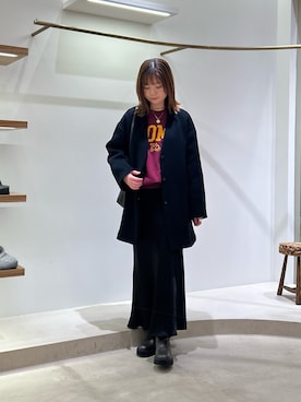 「アイテム（チョーカー）」を使った、Sasakiさん（レディース・166cm）の冬コーディネート