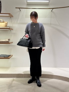 「アイテム（アクセサリー）」を使った、Sasakiさん（レディース・166cm）の秋コーディネート