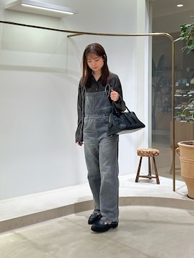 「アイテム（つなぎ/オールインワン）」を使った、佐々木ななさん（レディース・166cm）の夏コーディネート