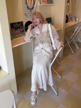 「NEUNA（ヌナ）のアイテム」を使った、みおさん（レディース・159cm）の春コーディネート