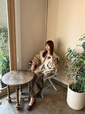 「Heather（ヘザー）のアイテム」を使った、みおさん（レディース・159cm）の秋コーディネート