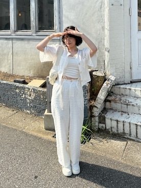 「アイテム（キャミソール）」を使った、みおさん（レディース・159cm・20代）の夏コーディネート