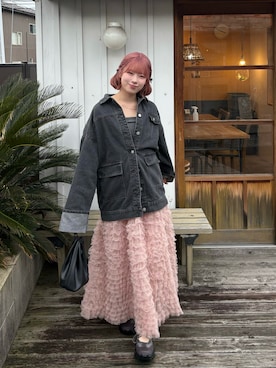 「mideal（マイディール）のアイテム」を使った、みおさん（レディース・159cm）の春コーディネート