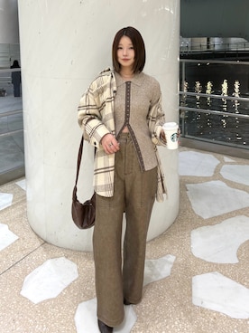 「Ray BEAMS（レイビームス）のアイテム」を使った、みおさん（レディース・159cm）の秋コーディネート